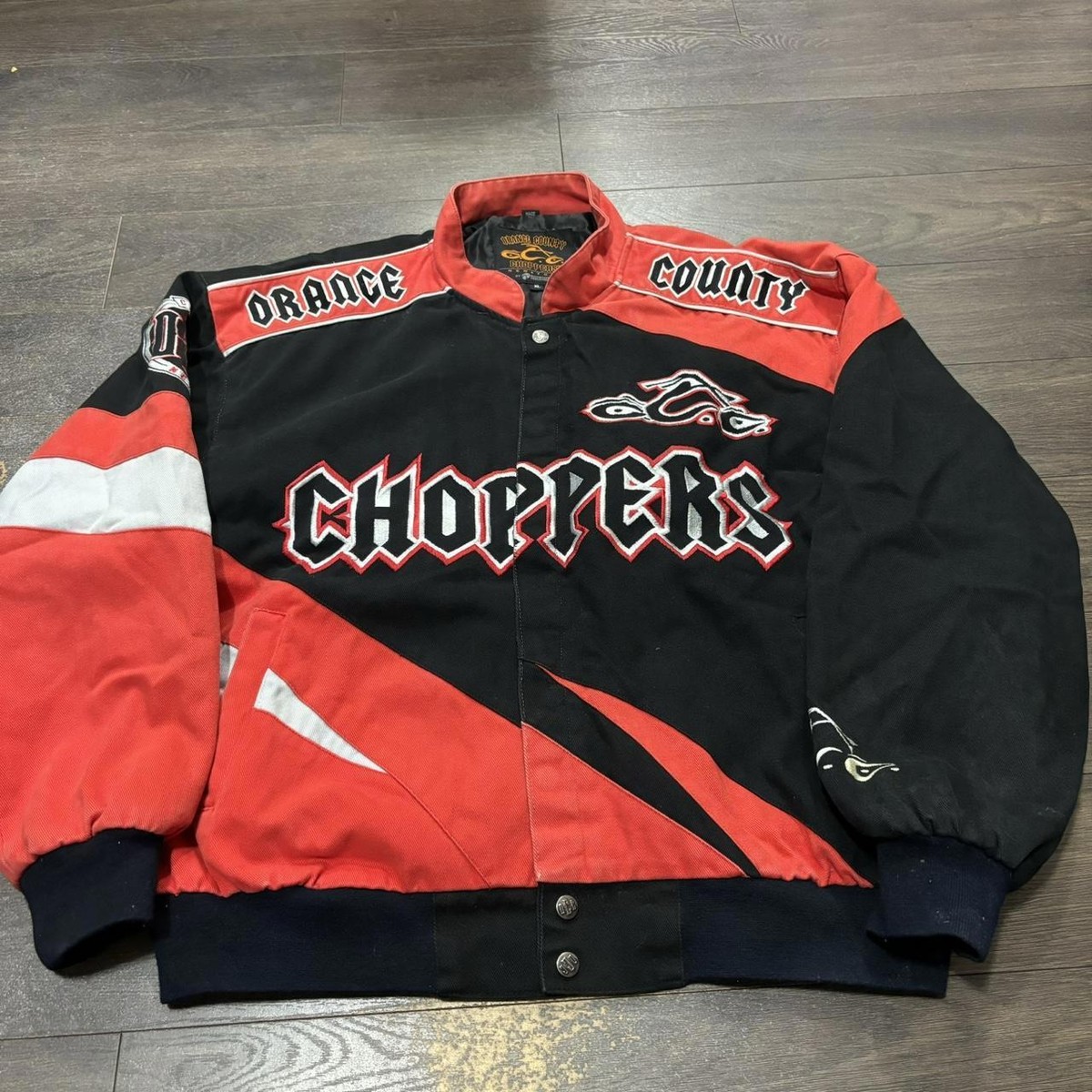 Vintage Orange County Choppers Embroidered Racing Jacket XL | eBay