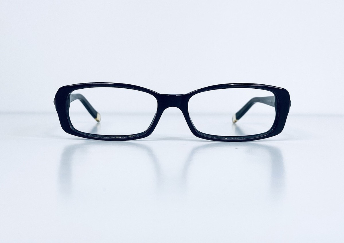 DKNY Black Rectangular Frame W Silver Crystal Temple Glasses DKNY Black Rectangular Frame W Silver Crystal Temple Glasses