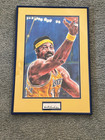 Wilt Chamberlain Autographed Los Angeles Lakers Artist Proof Painting PSA/DNA
