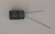 20qty 220uF 25V Electrolytic Capacitor NOS