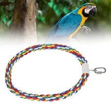 Climbing Ring Cotton Rope Swing Bird Chewing Toy for Small and Medium