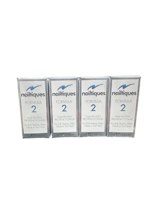 4 pcs -Nailtiques FORMULA # 2 New In Box 1/4 oz / 7 ml