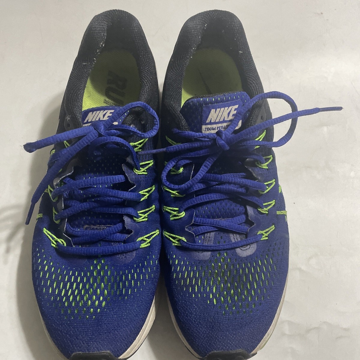 WORLD PEGASUS 青 Nike Running Shoes Men's Size 9 Blue Air Zoom Pegasus 33 831352