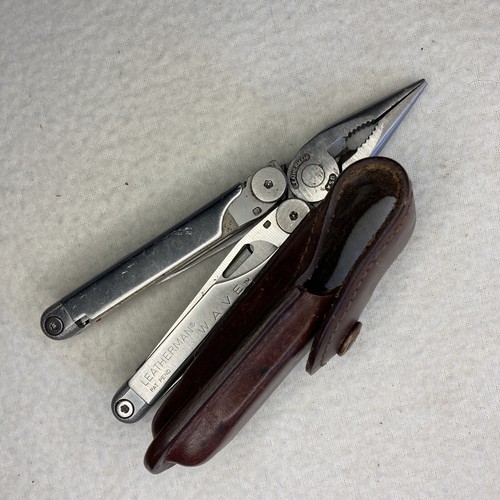 Leatherman Wave Bolsillo Supervivencia Juego de Herramientas Kit de Herramientas Funda de Cuero Original - Imagen 11 de 15