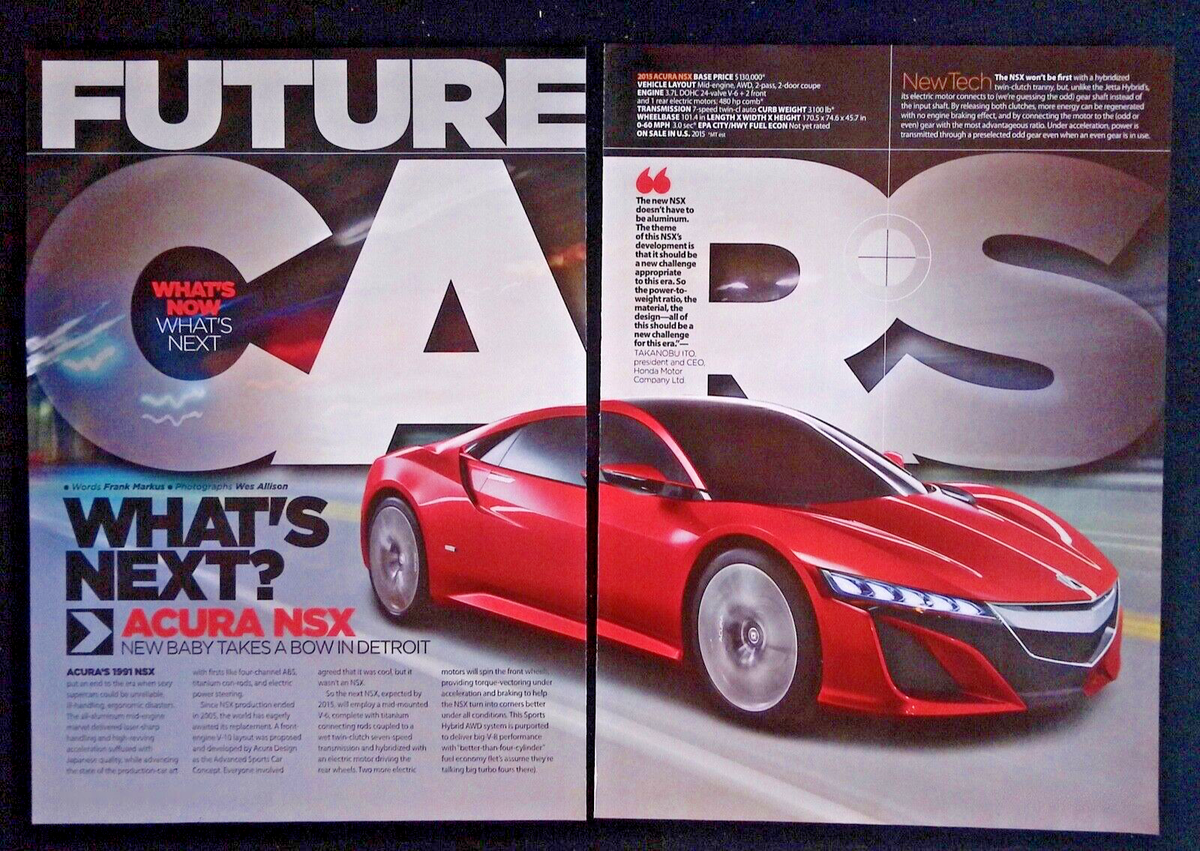 2015 Acura NSX Concept Car Info Article 