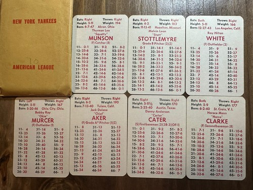 Set Complet De Cartes APBA Saison 1958 – 16 équipes, 320 Cartes – Jeu De Baseball