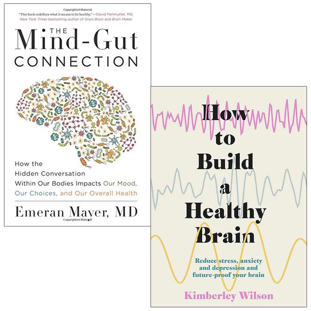 Mind-Gut Connection, How to Build a Healthy Brain 2 Books Collection Set
