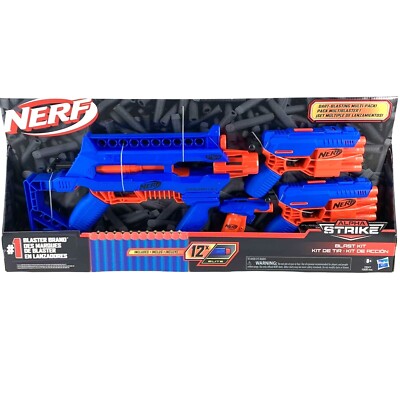 Nerf Alpha Strike Blaster Kit  with 4 Guns and 12 Elite Bullets - New / Sealed