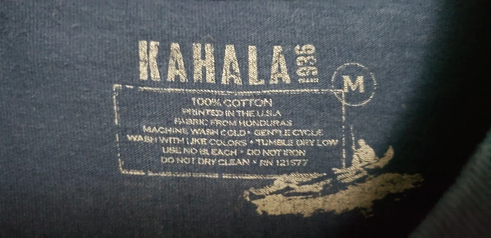 Kahala Гавайи мужчин средний темно-синий футболка Дик пивовар доска для серфинга схемы - Изображение 4 из 4