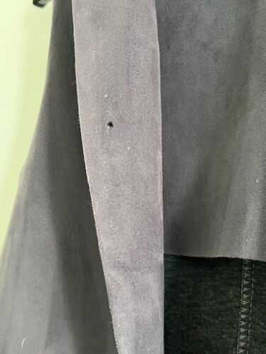 Stunning grey faux suede waistcoat jacket L - VGC - Picture 4 of 9