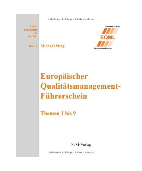 Europäischer Qualitätsmanagement-Führerschein: Themen 1 bis 9, Michael Steig - Michael Steig