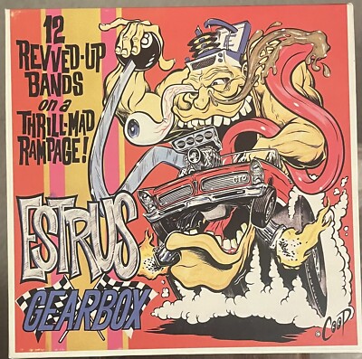ESTRUS GEARBOX 3 x 7'' NEW 1992 Mono Men Muffs Untamed Youth Fastbacks Nomads OOP