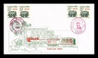 DR JIM STAMPS US COVER RAILROAD COAL CAR TRANSPORTATION FDC DUAL HAND CANCEL