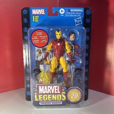 Marvel Legends 20th Anniversary  IRON MAN Action Figure  Hasbro  Retro card