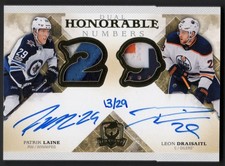 2017-18 The Cup Dual Honorable Auto Patch Patrik Laine & Leon Draisaitl 13/29