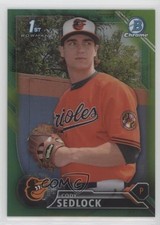 2016 Bowman Draft Chrome Picks Green Refractor 30/99 Cody Sedlock #BDC-46 3pb