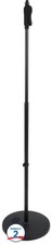 Gator Frameworks GFW-MIC-1201 Deluxe 12" Round Base Mic Stand 2 Pack