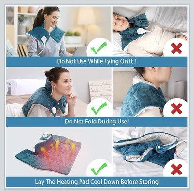 Comfytemp Heating Pad for Neck and Shoulders and Back FSA HSA Eligible Weighted