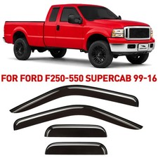 Side Window Deflectors Rain Guards for 1999-2016 Ford F250 SuperCab