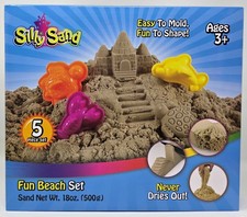 Silly Sand Fun Beach Set- 5 Piece Set- Easy To Mold- Fun To Shape- Brand New