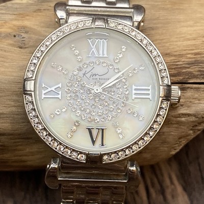 Quartz silver-tone stainless steel crystal rhinestone round face watch Analog Wristwatch Silver Tone Band Round Face Rhinestones  main image 4