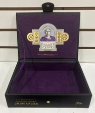 Diamond Crown, Julius Caesar Toro EMPTY cigar box, leather bound - Free Shipping
