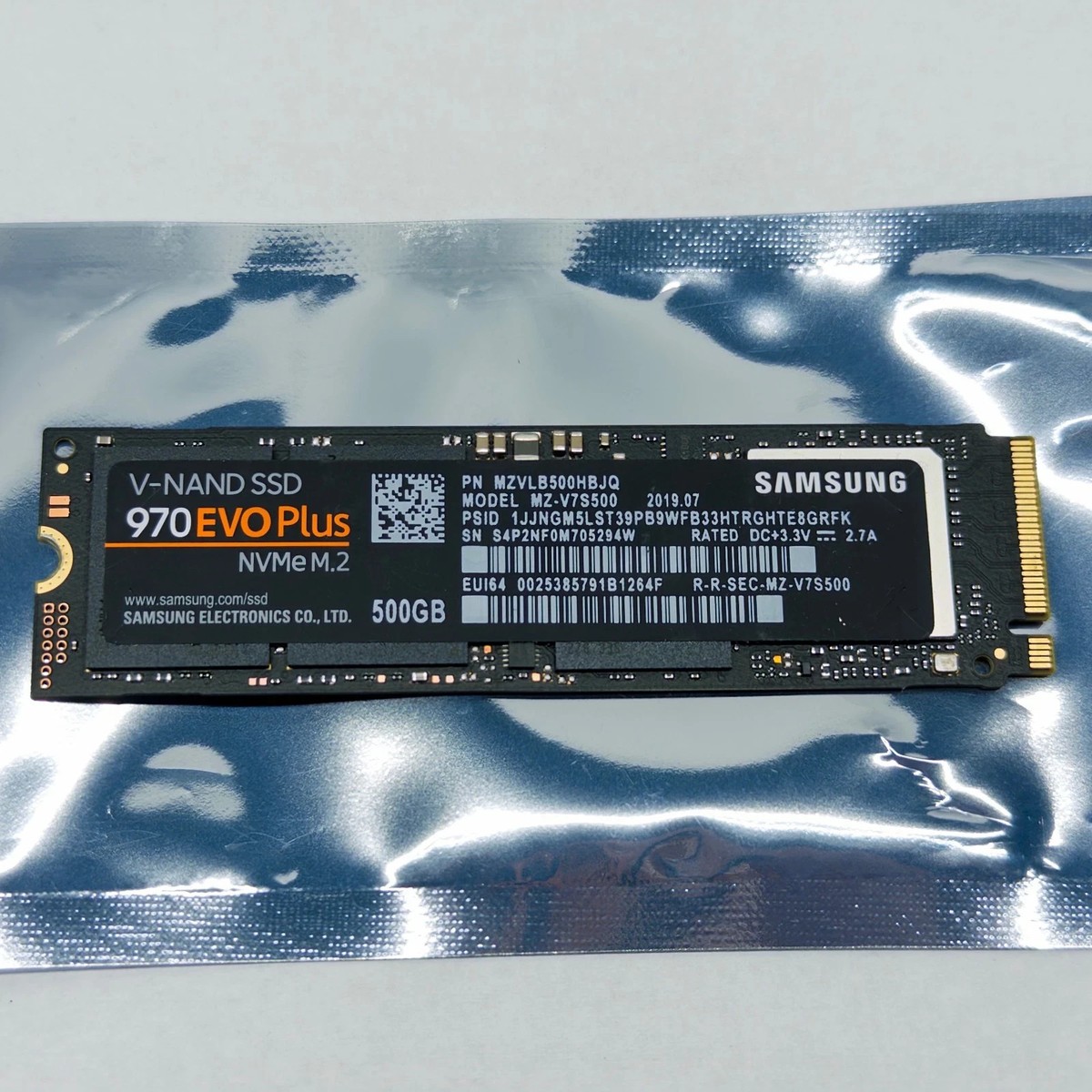 Samsung 970 EVO Plus 500GB M.2 2280 PCIe Gen3 x4 NVMe Internal SSD