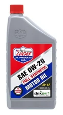 Lucas Oil 10564 Synthetic SAE 0W-20 Motor / Engine Oil - Single 1 Qt