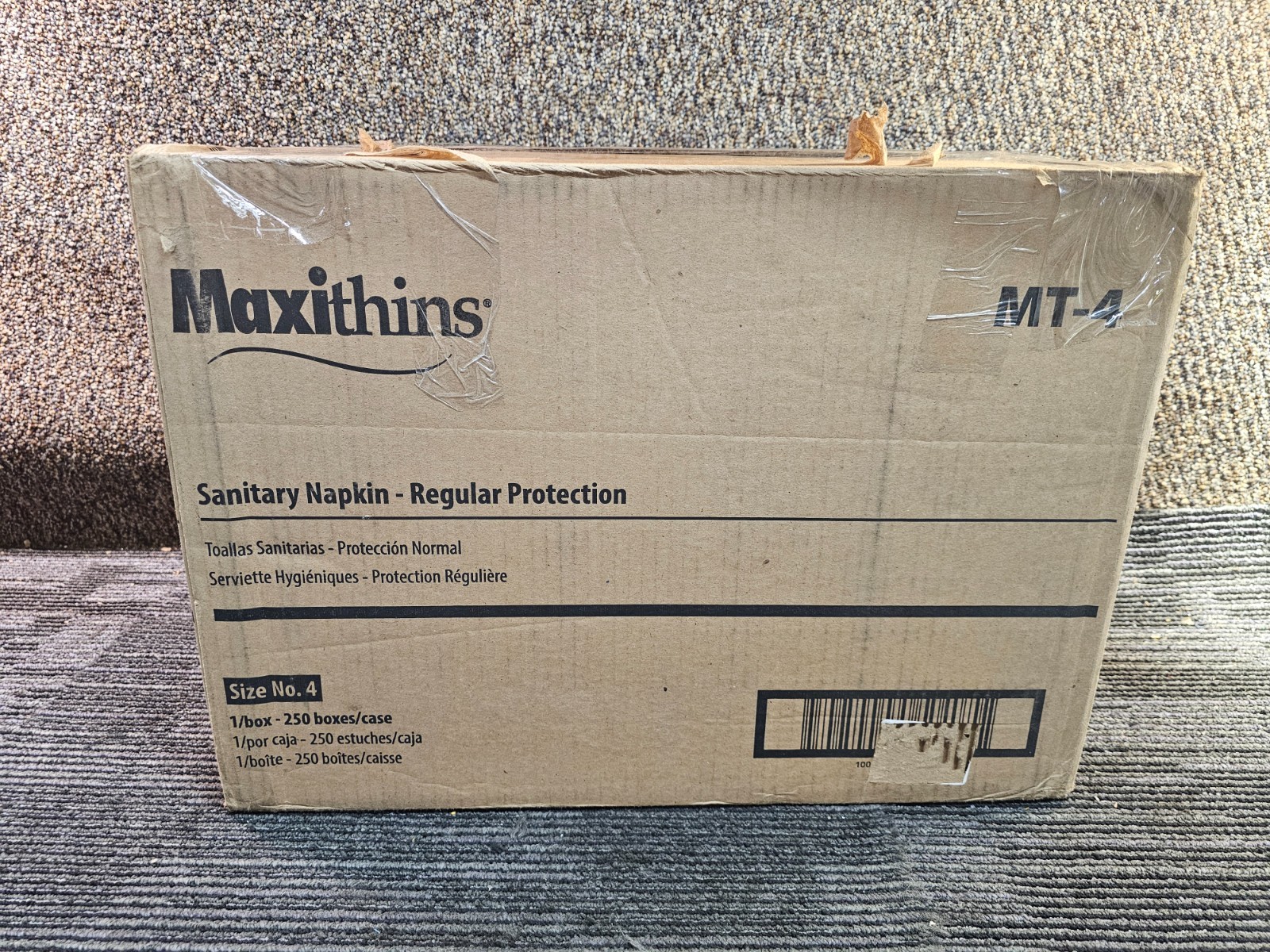 (QTY 250) Hospeco MT-4 Maxithins Vended Sanitary Napkins #4 Menstrual Pad