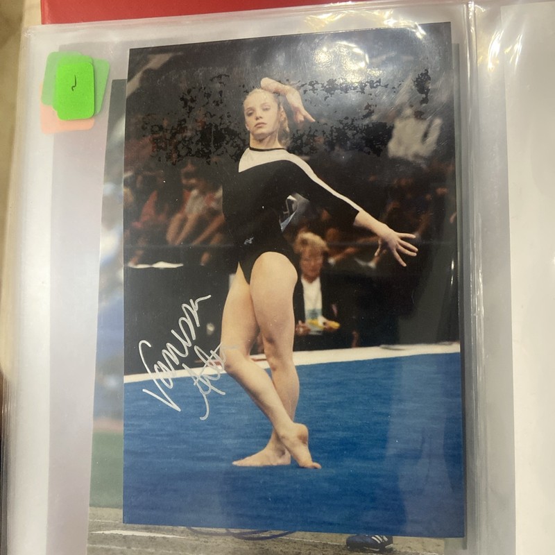 Vanessa Atler Rare Autographed 4x6 photo gymnastics- goodwill games gold USA