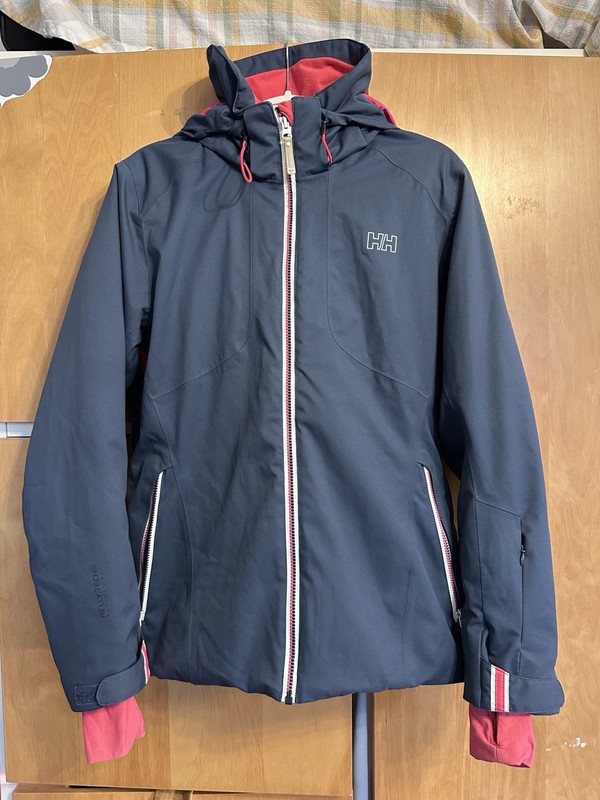 Helly Hansen Helly Tech Pro Women’s Ski Jacket L/G Navy/Pink Hooded RECCO