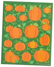 Carson Dellosa Pumpkin Stickers, 96 Pumpkin Stickers for Kids, Pumpkins