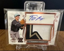 TOMMY TROY Patch Auto RC Card .400 Batting Average Debut, Limited to 99