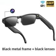 Smart Glasses With 8MP HD Camera Sunglasses Bluetooth Call Music Player