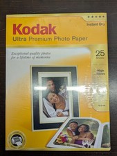 KODAK ULTRA Premium Photo Paper High Gloss 25 Sheets 8.5 in x 11 in 10 mil New