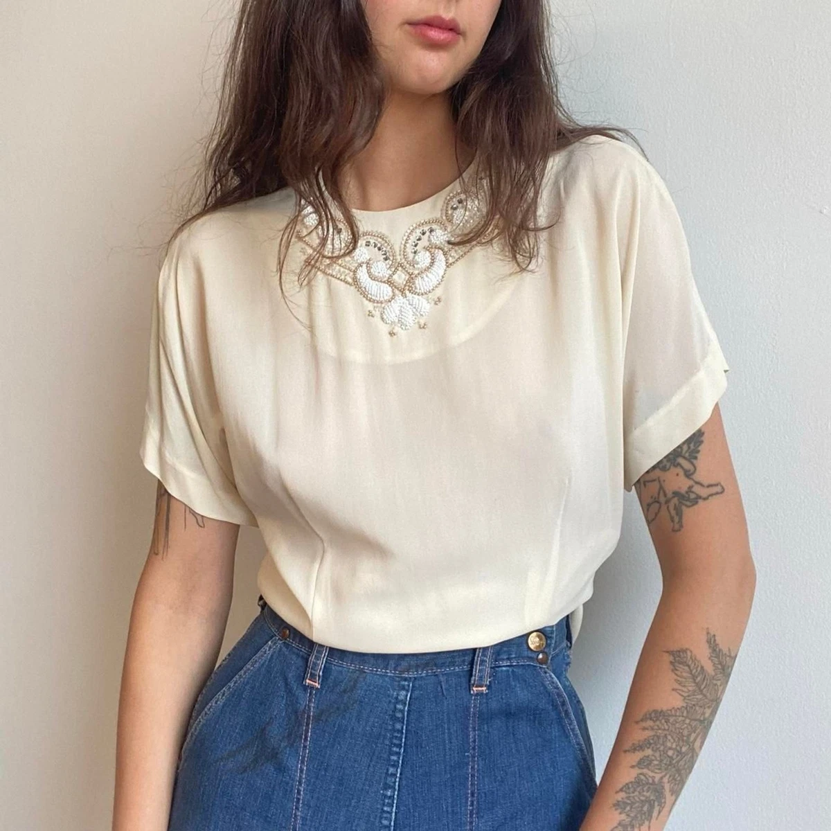 1940s Vintage Tops for Women for sale - eBay