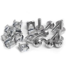 Image of Startech 50 Pkg M5 Mounting Screws And Cage Nuts for Server Rack Cabinet Install