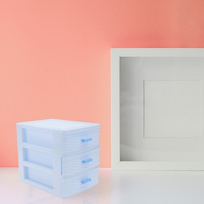 1pc Desktop Storage Box Drawer- Box Multi-Layer-Schmuckkoffer für Mädchen