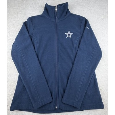 Columbia Sportswear NFL Navy Fleece Full-Zip Jacket Sz L Dallas Cowboys Football