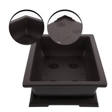 Plastic Planter Practical Flower Pot Useful Plant Pot with Tray