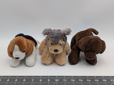 Aurora Dog Plush Puppy Lot of 3 Terrier Labrador Beagle Stuffed Animal Toy