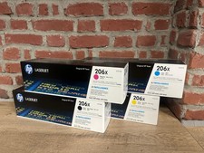 HP 206X High Yield Toner Cartridge Set   Black Cyan Magenta Yellow