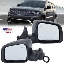 Power Mirror Pair For Jeep Grand Cherokee 2011-2019 2020 2021 Heated Paintable Power Mirror Pair For Jeep Grand Cherokee 2011-2019 2020 2021 Heated Paintable