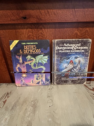 Advanced D&D AD&D TSR Presents Deities & Demigods 1980 128 page AND Handbook
