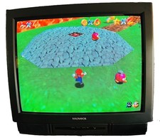 Vinatge Magnavox TP3272 C104 32" CRT TV S-Video Retro Gaming - Tested Works