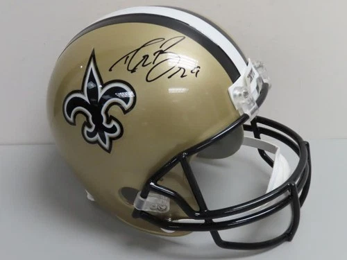Drew Brees Signed Auto Autograph Saints Full Size Helmet Beckett BAS COA