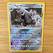 AGGRON 125/214 POKEMON CARD (UNBROKEN BONDS SET) REVERSE HOLO
