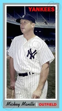 Mickey Mantle 1970 Tall Boy Custom Made Art Card New York Yankees