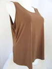 Susan Graver Size 2X Petite Toffee Liquid Knit Tank