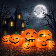 Halloween Inflatable Vampire LED Outdoor Yard Blow Up Haunted House Porch Decor